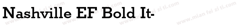 Nashville EF Bold It字体转换